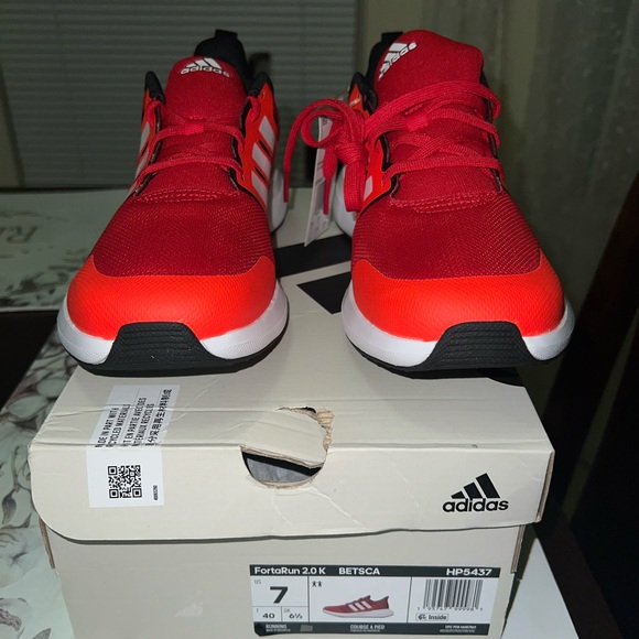 Adidas kids fortarun 2.0 K new size 7 new - Picture 2 of 7